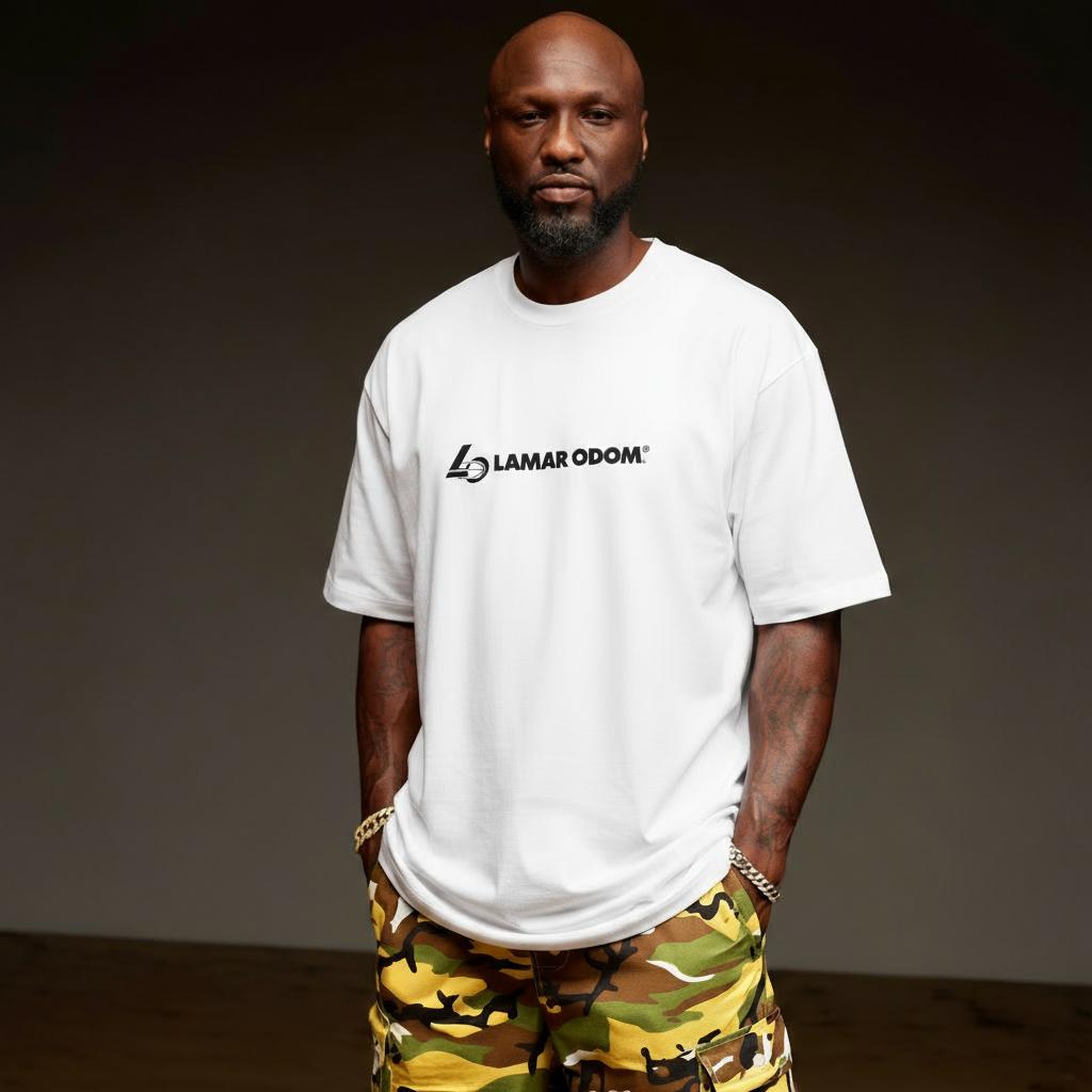 Lamar Odom Signature White T-Shirt